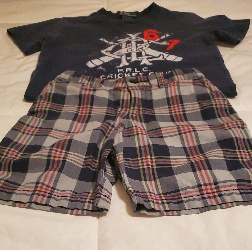 Polo by Ralph Lauren Boys Cricket Club Short Set